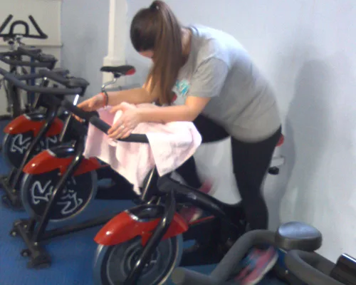 Bicicleta de la zona de spinning